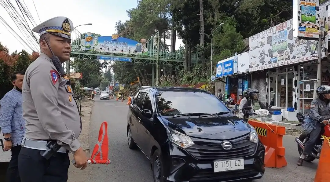 Hari H Lebaran Arus Lalin di Kawasan Wisata Lembang Meningkat