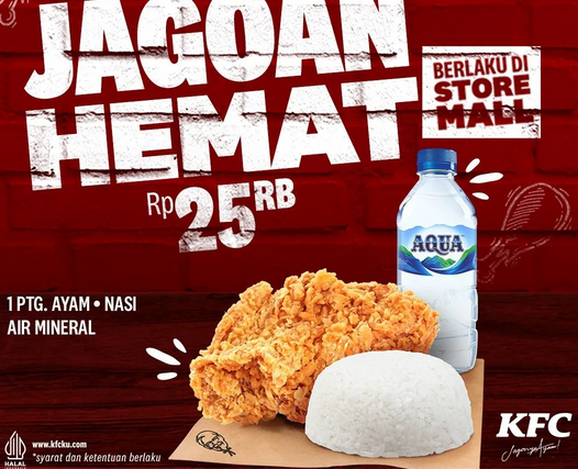 Promo Jagoan Hemat KFC/ Tangkap Layar Instagram @kfcindonesia