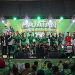 Ribuan Mitra Grab di Bandung meramaikan acara HAJATAN Grab, perhelatan akhir tahun yang menjadi ajang bagi para mitra untuk berkumpul bersama di Aula Satata Sariksa pada Desember 2022.