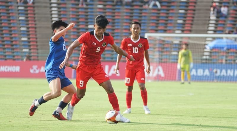 SEA Games Kamboja Sepak Bola Babak Pertama Indonesia 1-0 Filipina
