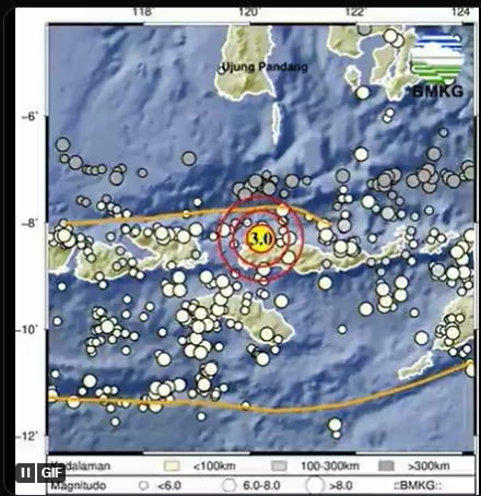Info Gempa Terkini M 3,0 di NTT Hari Ini 21 April 2023