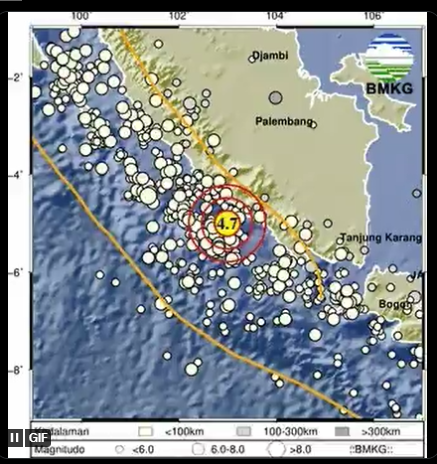 Info Gempa Terkini M 4,7 di Bengkulu Hari Ini 24 April 2023