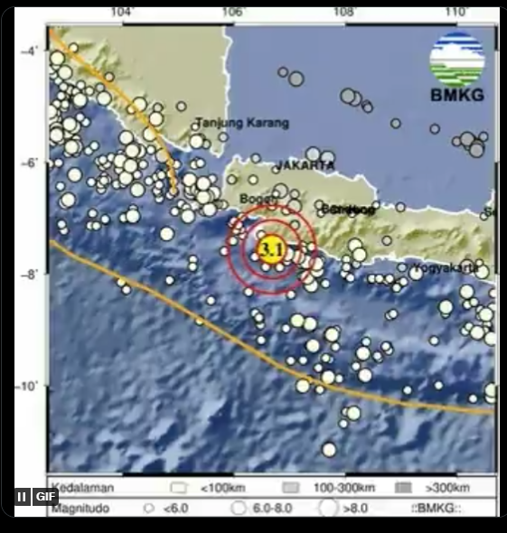 Info Gempa Terkini M 3,1 di Jawa Barat Hari Ini 6 April 2023