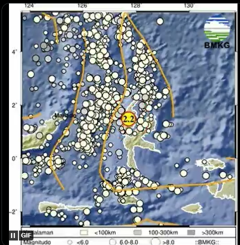 Info Gempa Terkini M 2,2 di Maluku Utara Hari Ini 16 April 2023