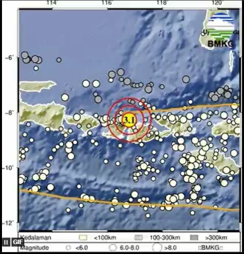 Info Gempa Terkini M 3,1 di NTB Hari Ini 20 April 2023