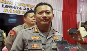 Kusworo Wibowo, Kapolresta Bandung menghimbau masyarakat untuk menitipkan kendaraan mereka di kantor polisi saat mudik
