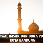 Jadwal imsak dan buka puasa Kota Bandung Kamis, 13 April 2023 dalam menjalankan ibadah puasa pada bulan suci Ramadhan 1444 Hijriyah.