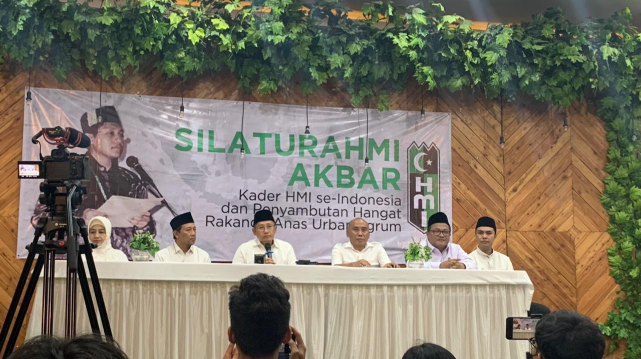 Anas Urbaningrum menghadiri Silaturhmi Akbar dari Kader HMI