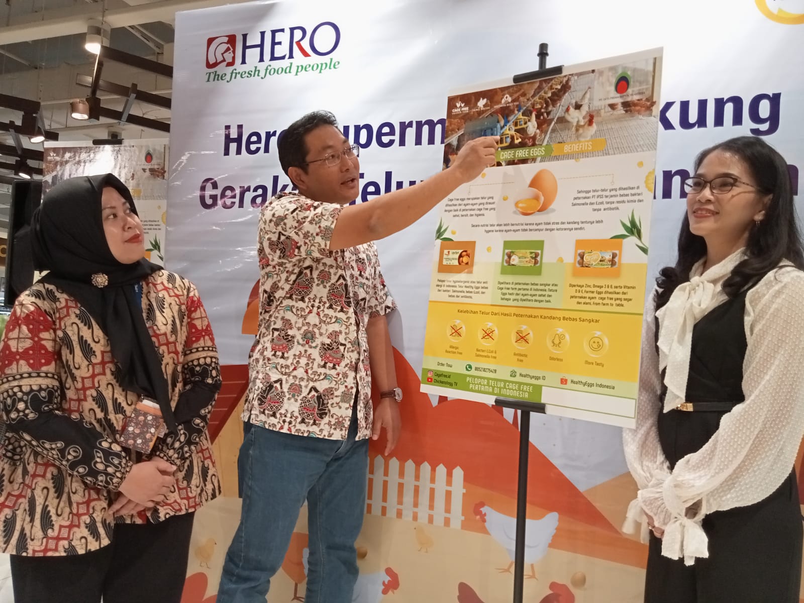 Sebagai Pilihan Makanan Lebih Sehat, Hero Supermarket Hadirkan Telur Bebas Kandang "Cage-free Eggs"