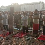 Dok. Ribuan Jemaah Muhammadiyah Langsungkan Salat Idul Fitri 1444 H di Lapangan Softball Lodaya Bandung. Jum'at (21/4). Foto. Sandi Nugraha.