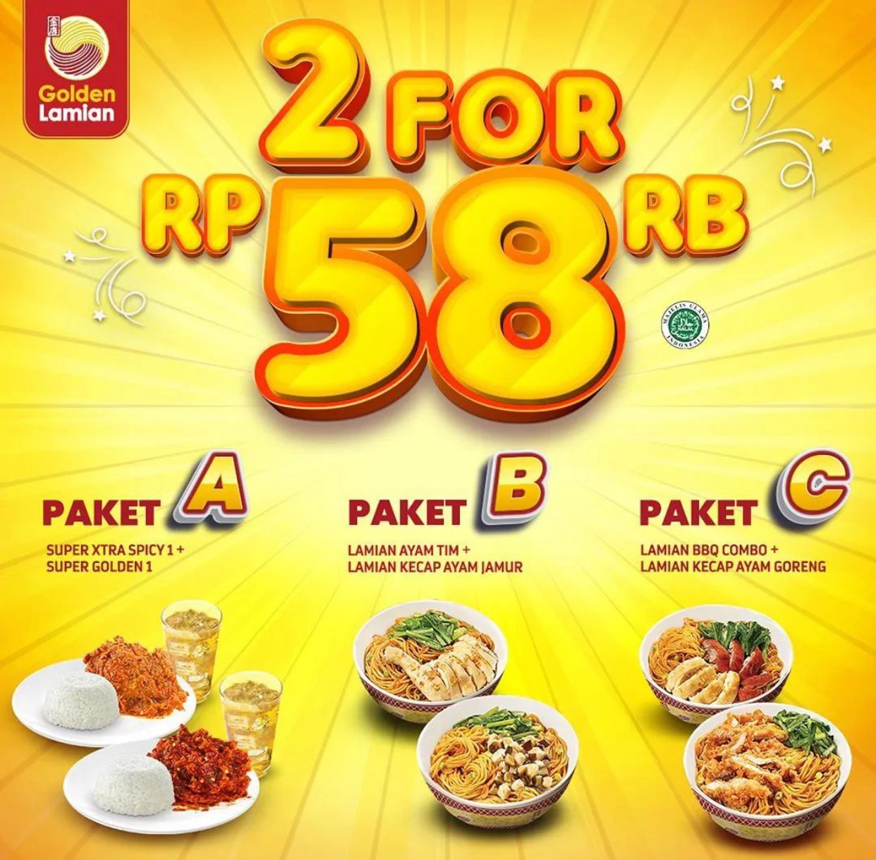 Promo Golden Lamian Di Seluruh Outlet, Cepat Hanya 3 Hari!