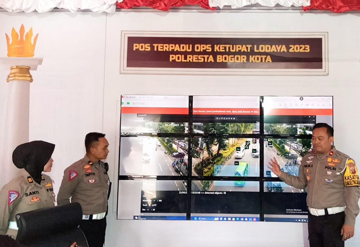 Puncak Arus Balik, 334 Ribu Kendaraan Terekam Perangkat Canggih Satlantas Polresta Bogor