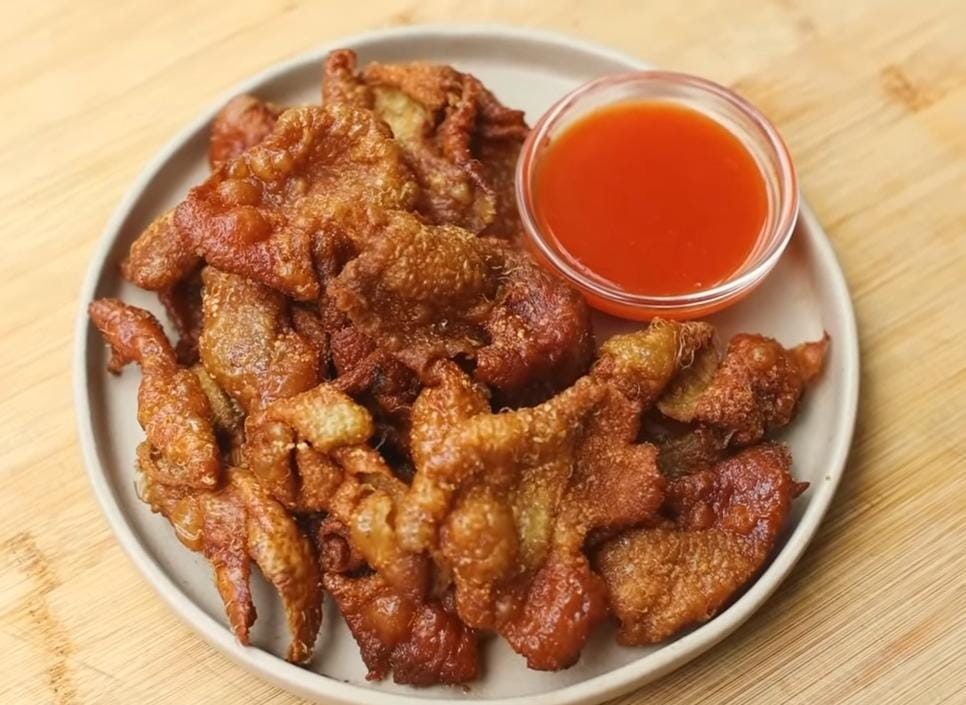 Jangan Pakai Tepung!! Resep Kulit Ayam Goreng Krispi