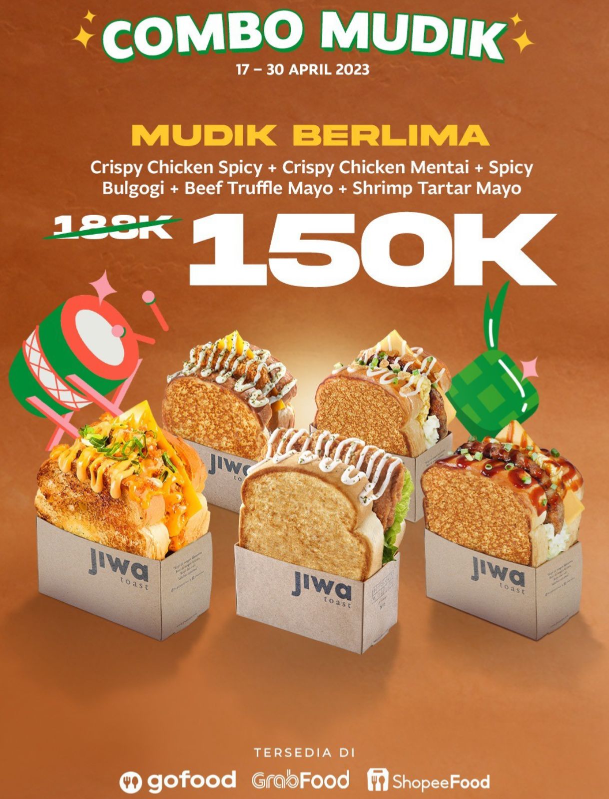 Promo JANJI JIWA ‘Mudik Berlima’ April 2023, Buy GOJEK, GRAB & SHOPEE! 