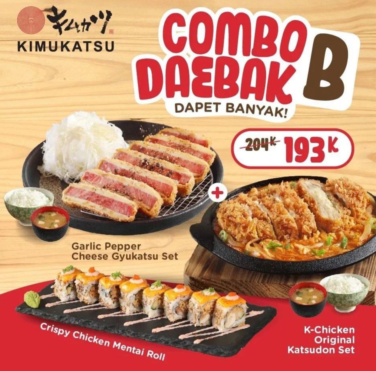 Promo KIMUKATSU, Bikin Kenyang Rame-Rame!