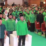 DPC PPP Kota Bogor saat melaunching para Bacaleg untuk bertarung di ajang Pileg 2024 mendatang. (Yudha Prananda / Jabar Ekspres)
