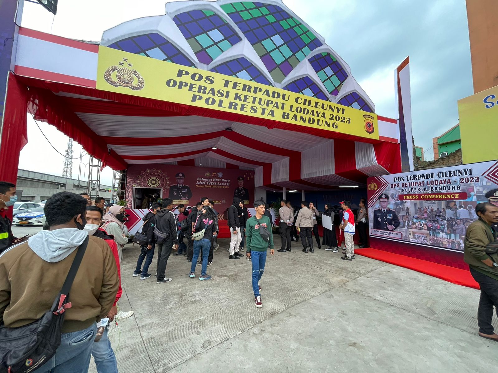 26 Pos Pengamanan Polresta Bandung Sudah Siap Untuk Digunakan Jelang Arus Mudik 2023. Foto Agi Jabareskpres