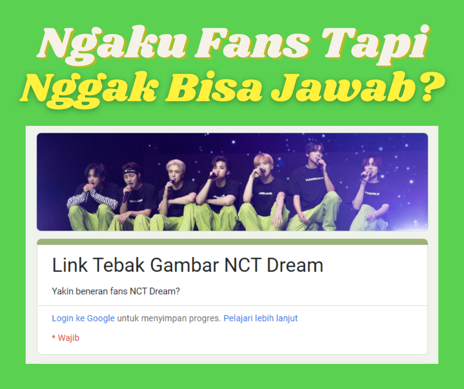 Link Ujian Tebak Gambar NCT Dream