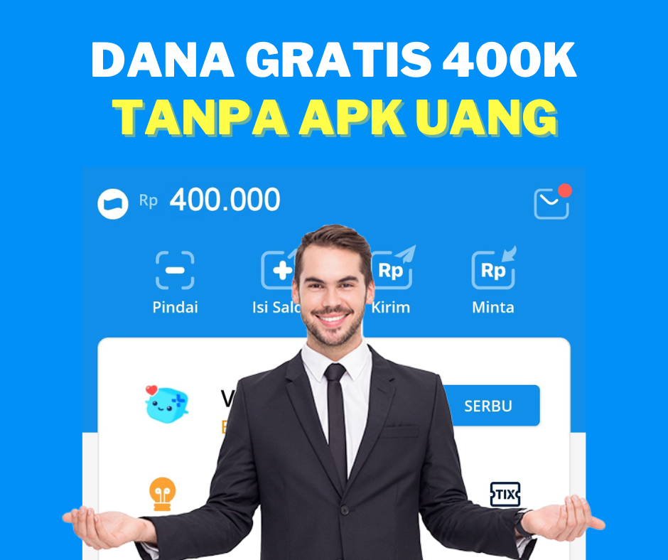 Tambahan THR! Ambil Saldo DANA Gratis 400 Ribu Tanpa APK Uang