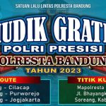 Polresta Kota Bandung Keluarkan Persyaratan Mudik Gratis 2023