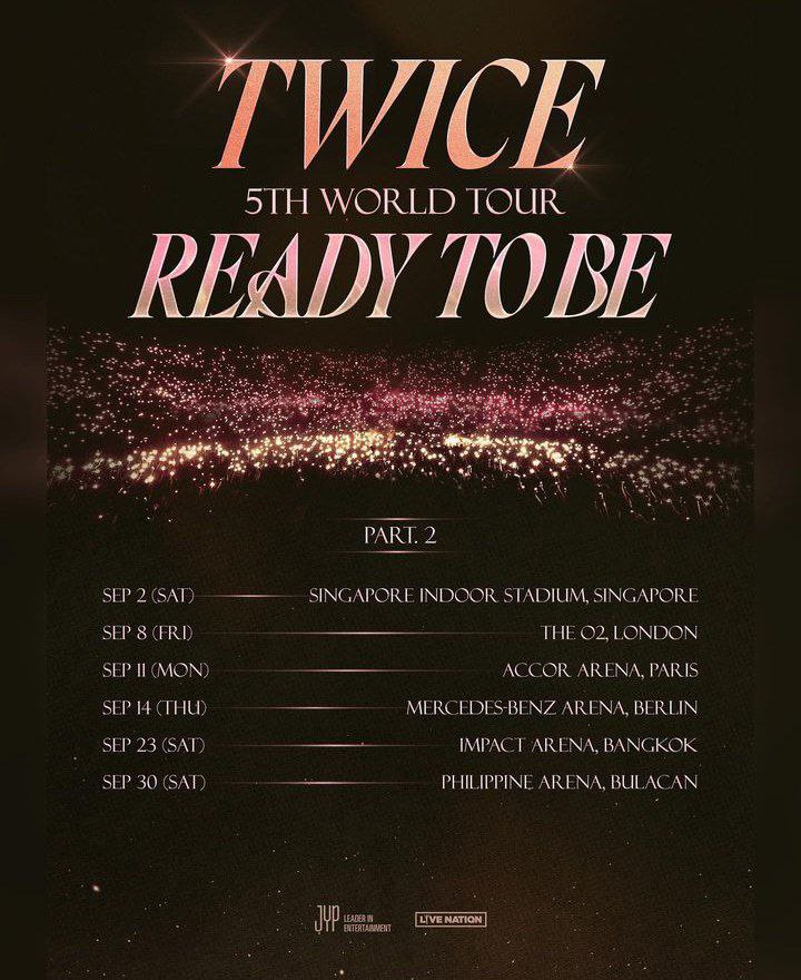 TWICE Announces 'Ready To Be' World Tour Schedule in Asia
