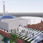 Maket desain Masjid Raya Islamic Center Jatim