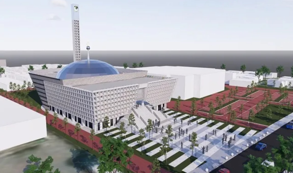 Maket desain Masjid Raya Islamic Center Jatim