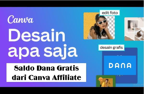 Dapatkan Saldo dana gratis dari aplikasi Canva