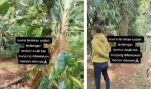 Tangkapan layar video di Instagram tentang Bocah Hilang di Subang diduga diculik mahluk halus.