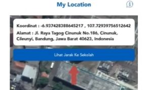 Menghitung jarak dan titik koordinat untuk daftar PPDB Kota Bandung 2023.