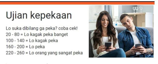 Link ujian Kepekaan via google form.