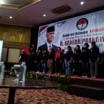 Elemen masyarakat yang tergabung dalam Jaringan Relawan untuk Ganjar (Juragan) mendeklarasikan diri untuk memenangkan Ganjar Pranowo sebagai Presiden RI 2024-2029, di Hotel Horison, Kota Bandung, Sabtu 6 Mei 2023.