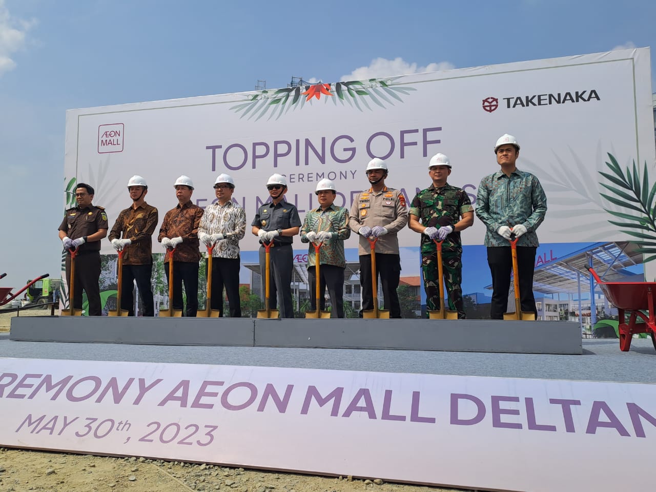 Aeon Mall Deltamas Gelar Topping Off Ceremony, Bangkitkan Ekonomi Lokal