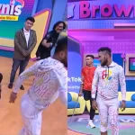Brownis TV Saat Lakukan Senam Bersama Host dan Bintang Tamu/ Kolase TikTok @deovalent2