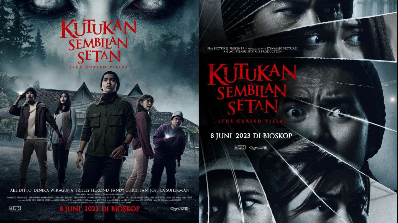Film horor Indonesia terbaru berjudul Kutukan Sembilan Setan dijadwalkan akan tayang di bioskop pada 8 Juni 2023 mendatang. Kolase Instagram/@fil_kutukan9setan.
