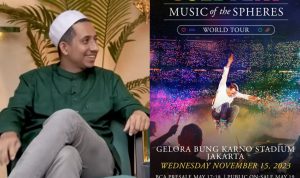 Habib Jafar berencana nonton konser Coldplay MUSIC of SPHERES World Tour 2023 yang akan digelar 15 November 2023 di Jakarta. Kolase foto tangkap layar YouTube Deddy Corbuzier dan Instagram @coldplay.