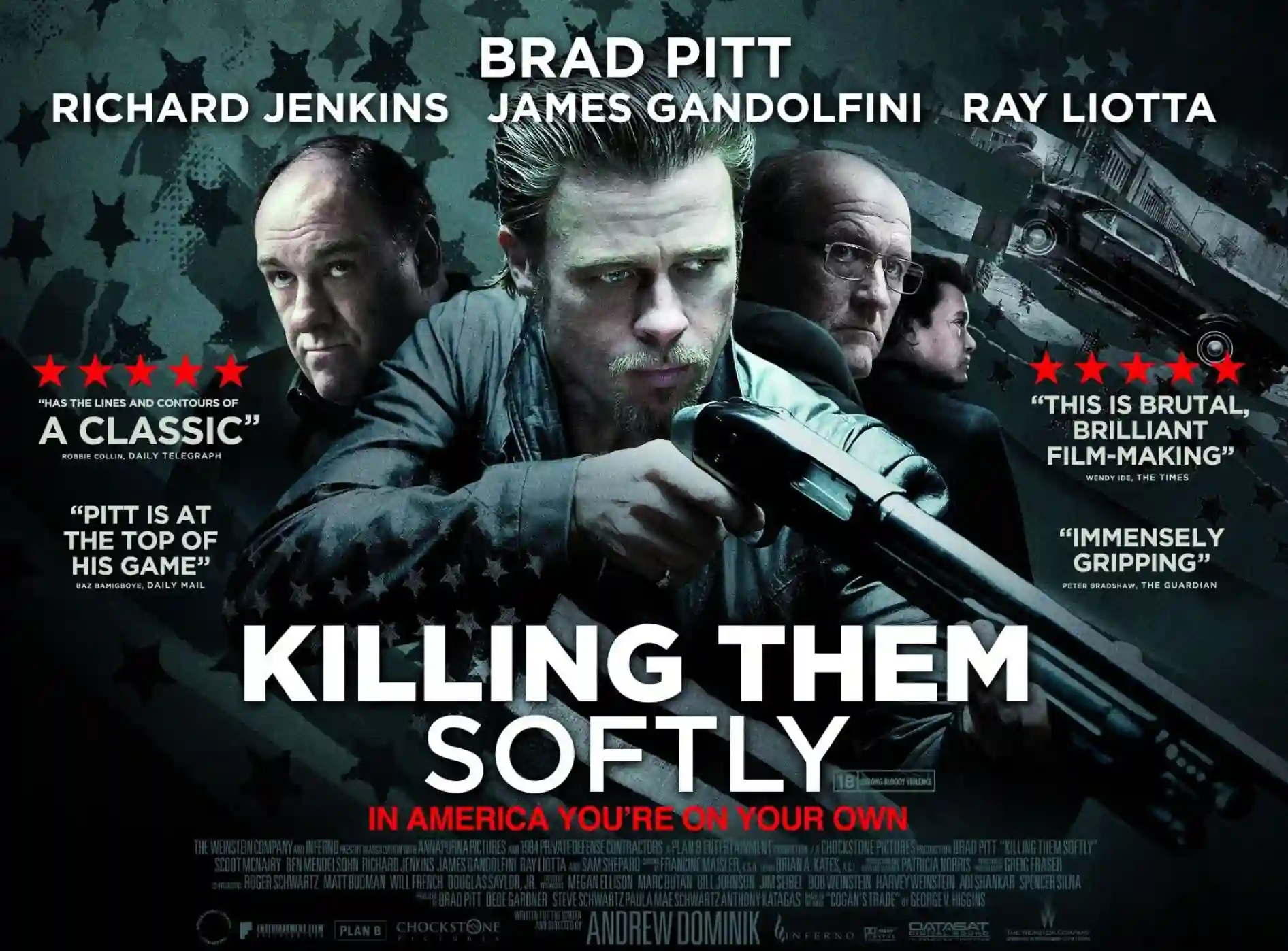 Sinopsis Film Killing Them Softly, Kisah Brad Pitt Mengalahkan 3 Penjahat