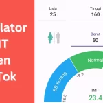 Kalkulator IMT Tren TikTok/ Tangkap Layar Aplikasi Kalkulator IMT