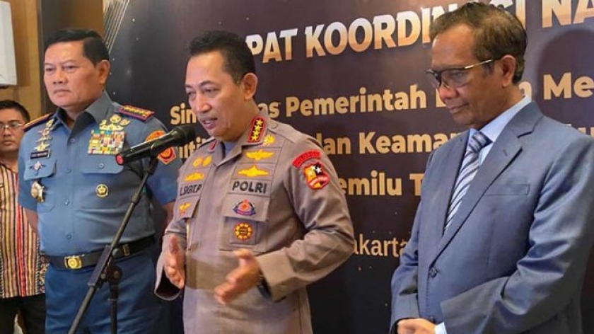 Kapolri Jenderal Listyo Sigit Prabowo tegaskan bakal usut dugaan kasus bocoran MK mengenai sistem Pemilu Coblos Partai. Divhumas Polri.