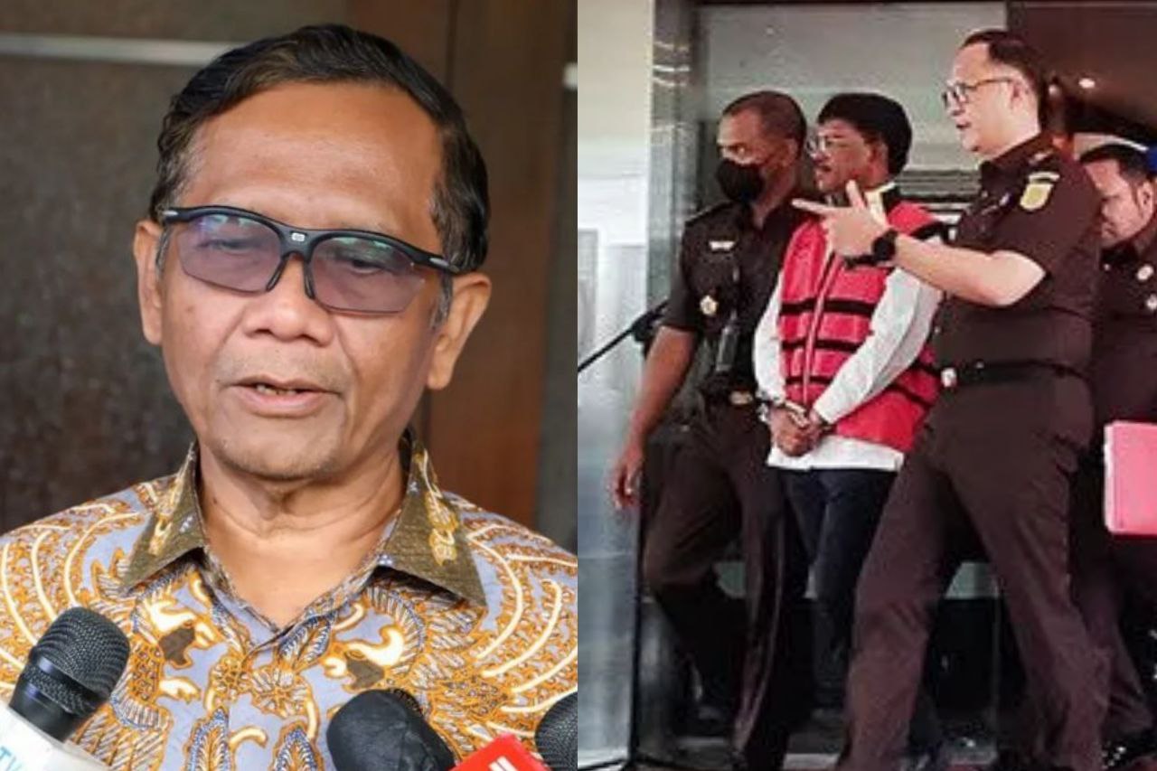 Menkopolhukam Mahfud MD ditunjuk Presiden Jokowi sebagai sebagai Plt Menkominfo seiring Jhonny G Plate terjerat kasus dugaan korupsi. Kolase foto Instagram/@mohmahfudmd dan ANTARA/Lalily Rahmawaty.