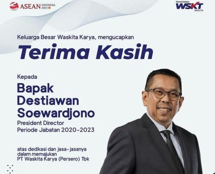 PT Waskita Karya Malah Ucapkan Terima Kasih pada Koruptor Destiawan Soewardjono