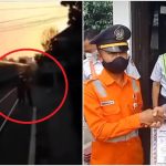 Petugas PJL Kereta Selamatkan Kakek, Polrestabes Bandung Beri Apresiasi/ Kolase Instagram @edansepurid dan @polrestabesbandung