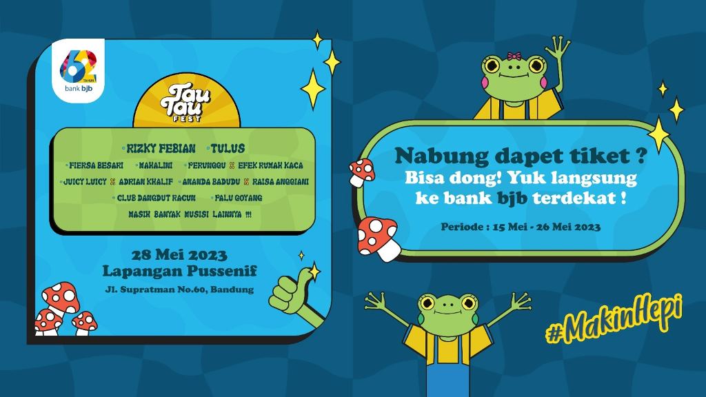 Promo bank bjb- Tiket Tau-Tau Fest 2023