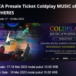 BCA Presale Coldplay Terbatas 4 Tiket per Transaksi!