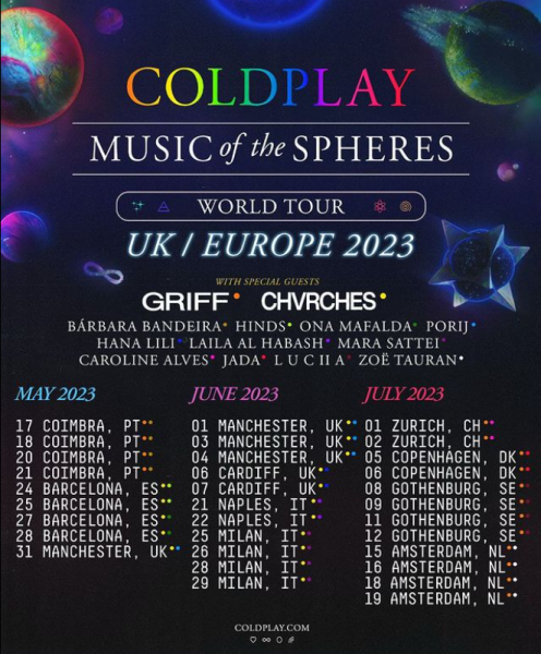 Inilah Jadwal Konser Coldplay di Asia dan Australia!