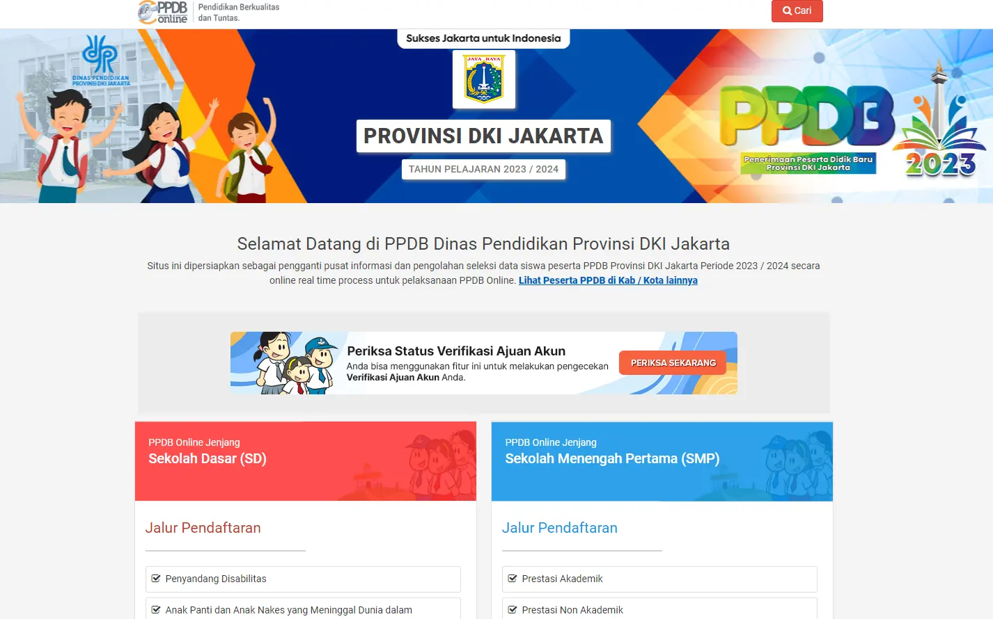 11 Kontak Layanan Pengaduan PPDB Jakarta 2023/Foto: Tangkapan Layar (ppdb.jakarta.go.id)