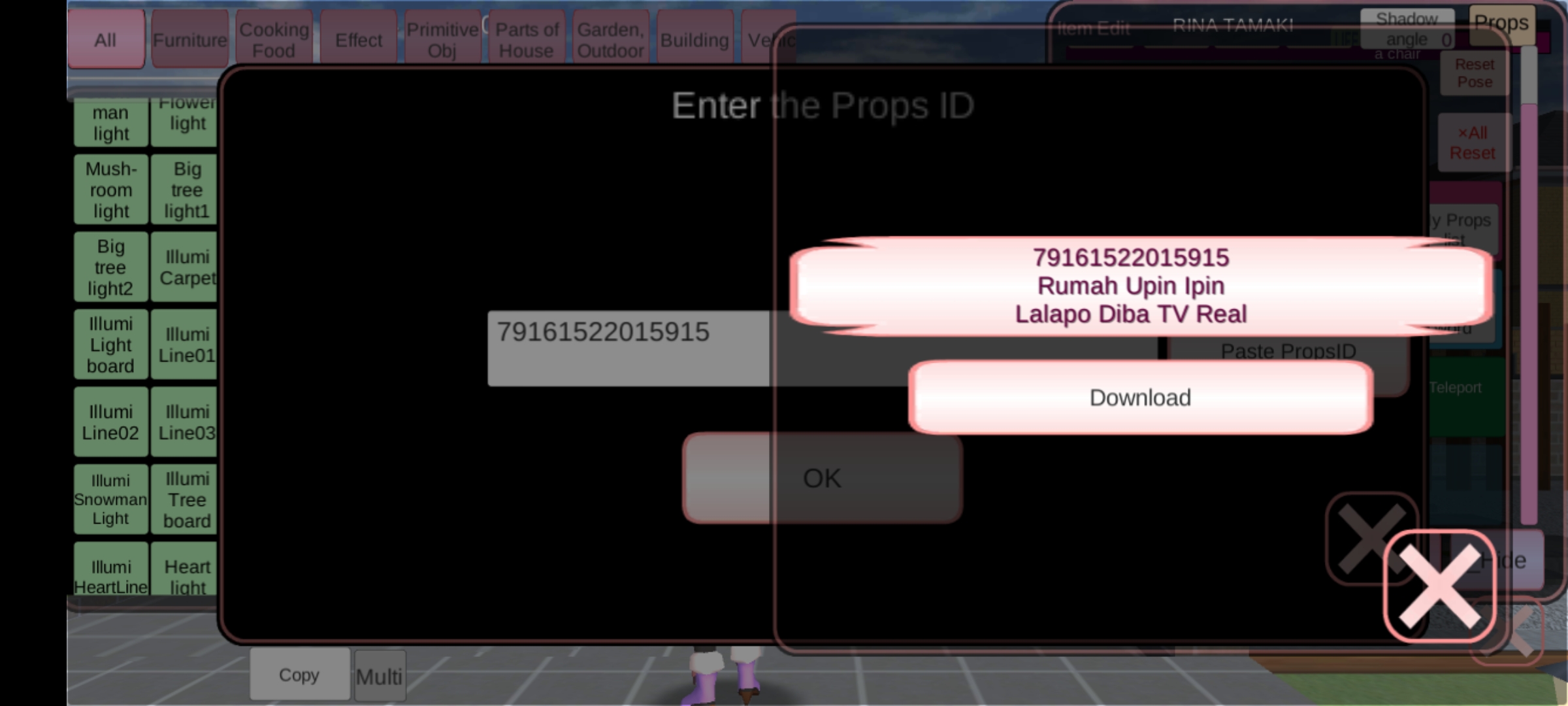 Langkah 6 Apply dan Download ID/Tangkap Layar Game Sakura School Simulator