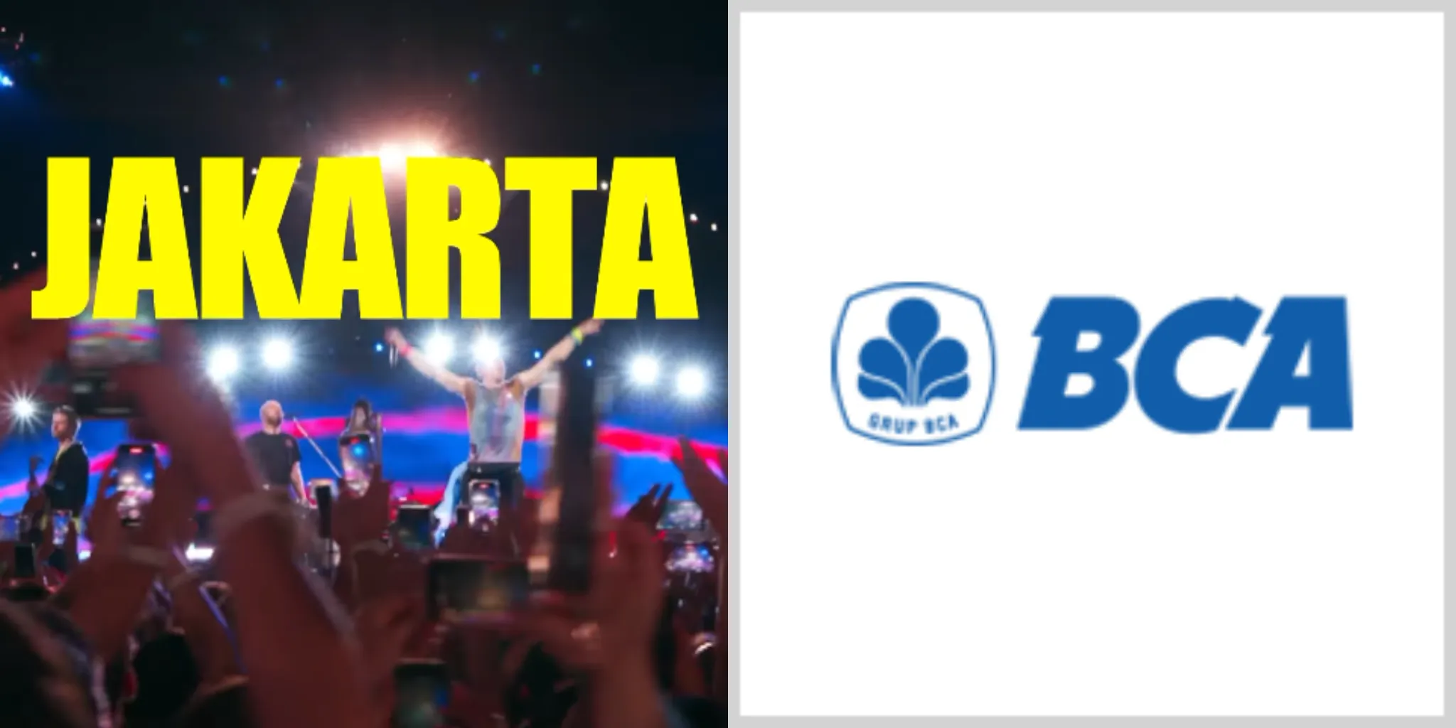 Tiket Presale Coldplay/ Kolase Instagram dan Web BCA