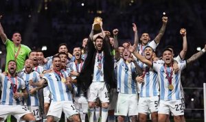 Timnas Argentina baru-baru ini merilis daftar pemain yang akan hadapi Indonesia di FIFA Match Day dan disebut-sebut bakal ada Lionel Messi. Xinhua News.