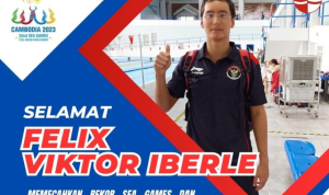 Felix Victor Iberle sukses pecahkan rekor SEA Games cabor renang.